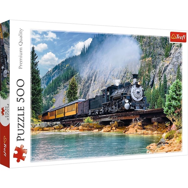 Trefl -37379 Mountain Train Jigsaw Puzzle - 500 Piece Trefl-37379 - main